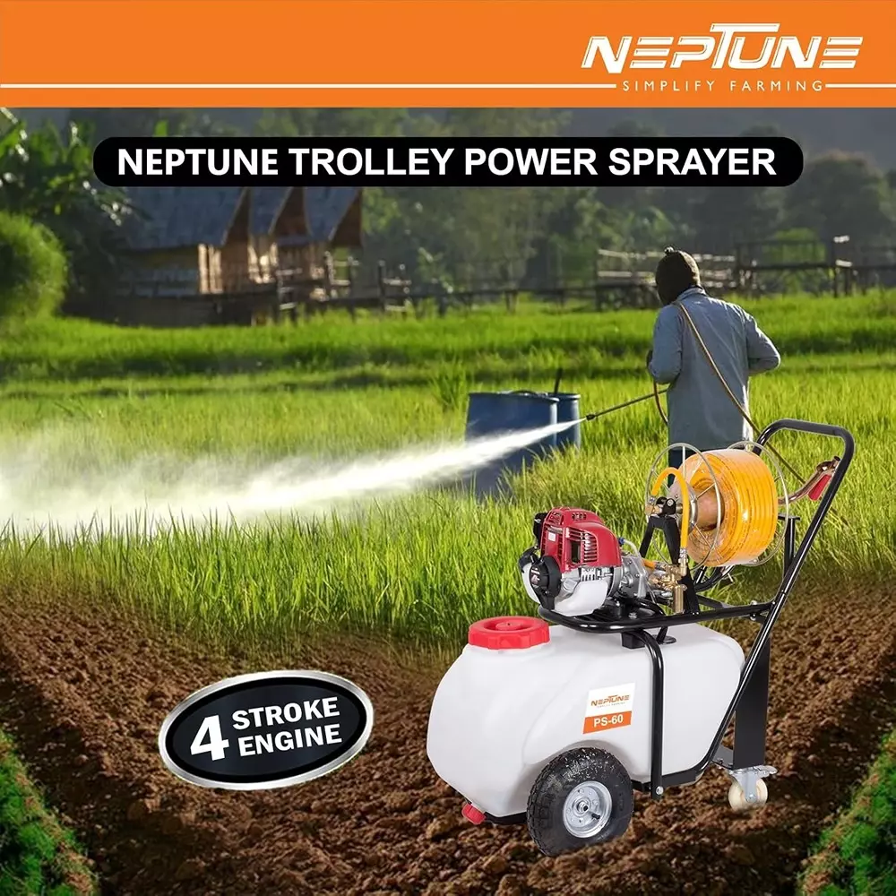 neptune-portable-trolley-power-sprayer-4-stroke-35-cc-petrol-engine-15-hp-50-l-tank-capacity