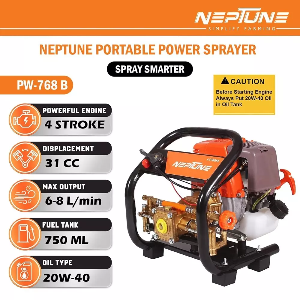 neptune-pw-768-4-stroke-petrol-air-cooled-portable-power-pressure-sprayer