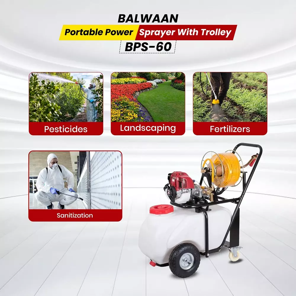 balwaan-portable-power-sprayer-35-cc-displacement-50-l-tank-capacity-with-trolley-bps-60