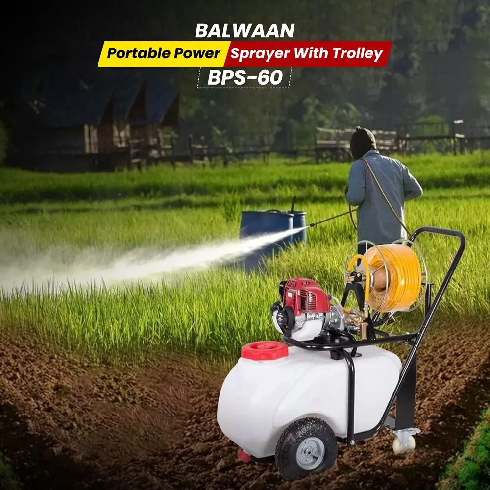 balwaan-portable-power-sprayer-35-cc-displacement-50-l-tank-capacity-with-trolley-bps-60