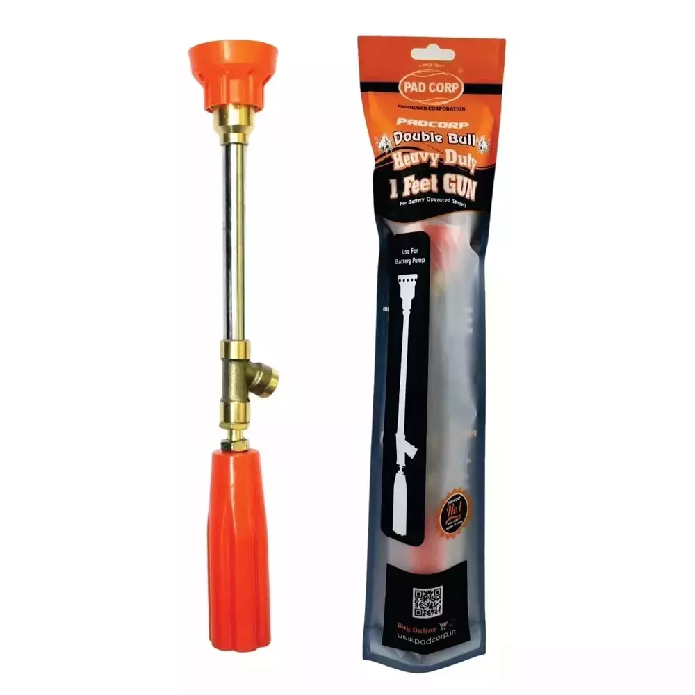 PAD CORP 30.48 cm (1 ft) Double Bull Adjustable Spraying Gun with Muth ‎Stainless Steel, Brass (Pack of 5)