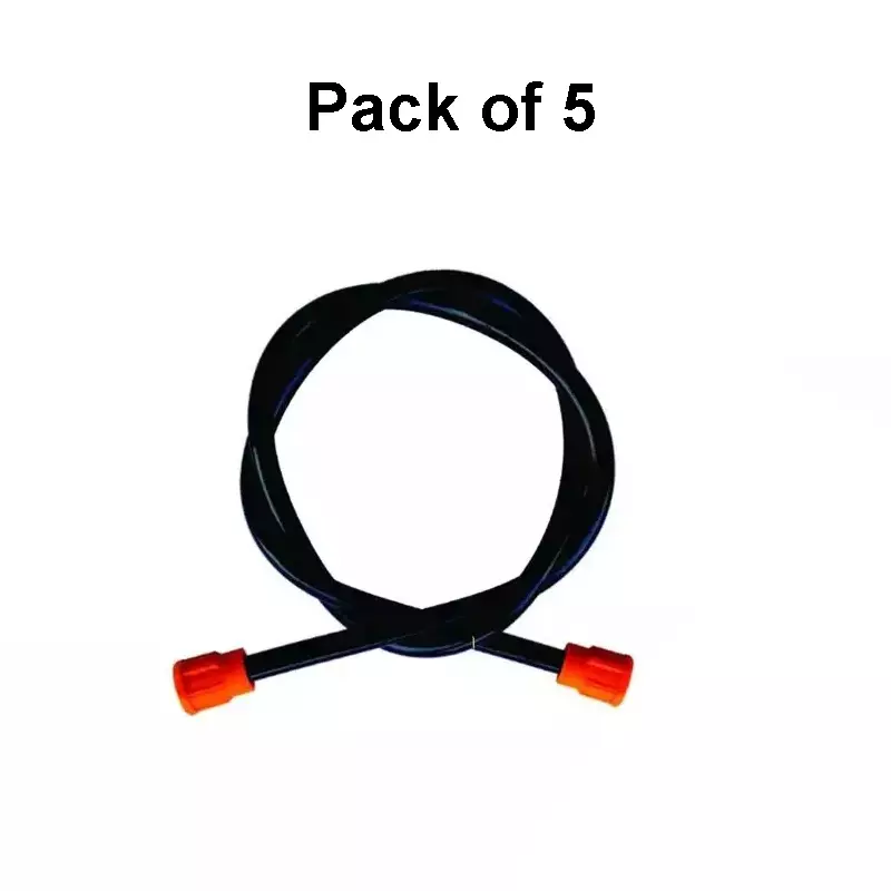PAD CORP Double Bull Premium Delivery Pipe for Battery Sprayer Black, Orange Plastic (Pack of 5)