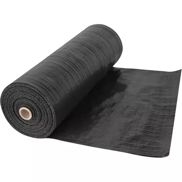 SINGHAL Premium Garden Weed Control Barrier Sheet Mat Without Green line Black Size 0.60x100 m
