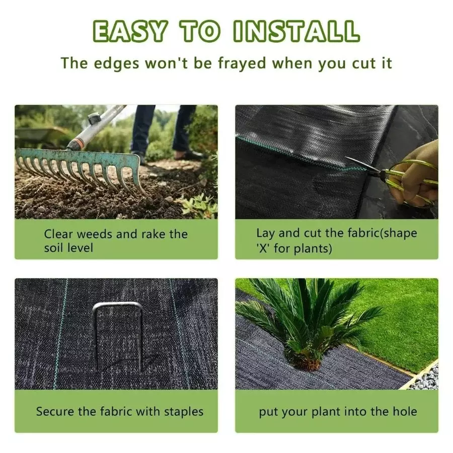 SINGHAL Premium Garden Weed Control Barrier Sheet Mat Black Size 0.60x20 m
