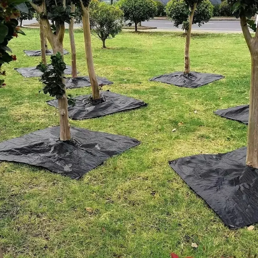 SINGHAL Premium Garden Weed Control Barrier Sheet Mat Black Size 0.80x15 m