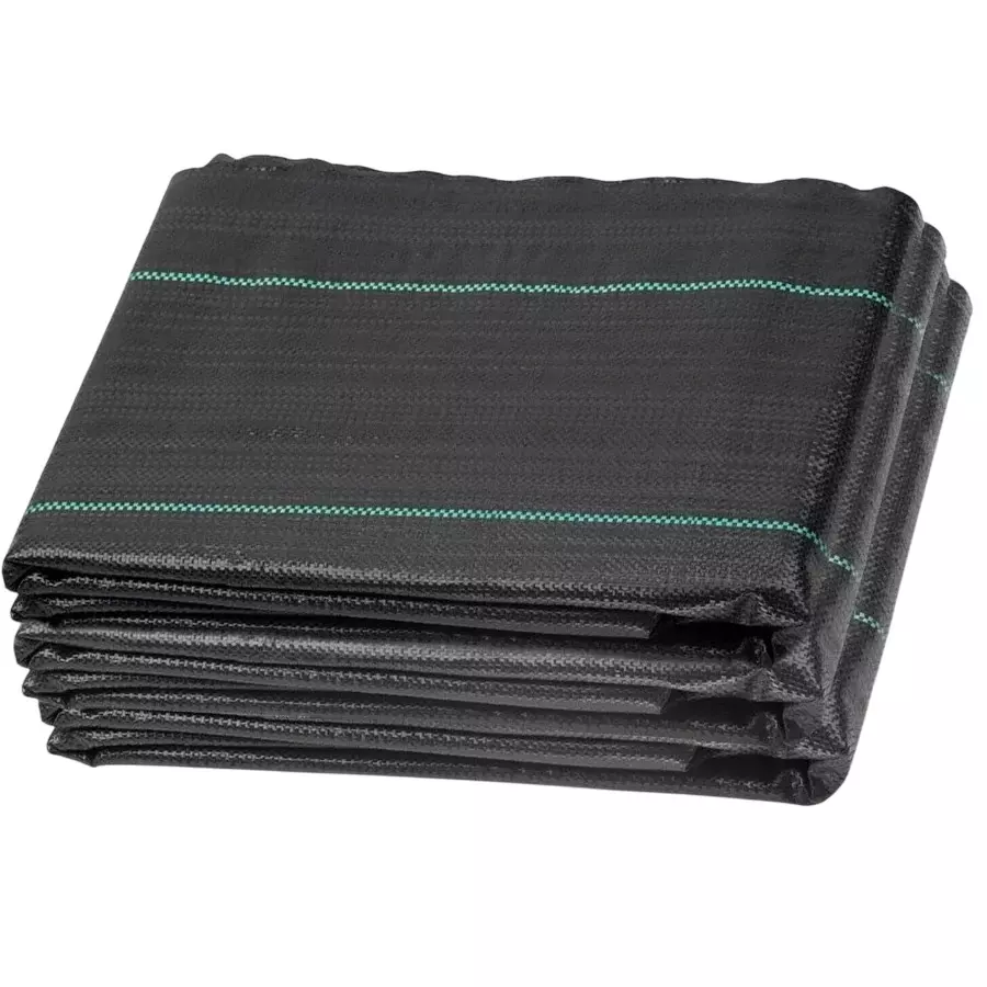 SINGHAL Premium Garden Weed Control Barrier Sheet Mat Black Size 0.60x50 m