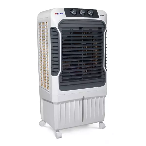 Buy Lazer Aspen 200 W 90 L 1350 RPM Motor Speed Desert Air Cooler White