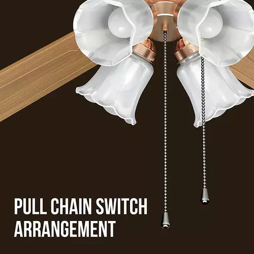 Havells Florence U/L ES Black Antique Brass 1200 mm Ceiling Fan, FHCUF1SBAB48