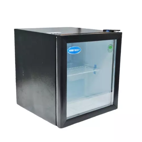 MINIFROST 50 L Mini Bar Refrigerator With Glass Door Black, MF55GB