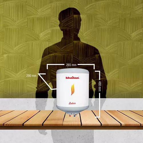 Buy Khaitan ZODIAK 10 L White Storage Water Geyser Online in India at Best  Prices
