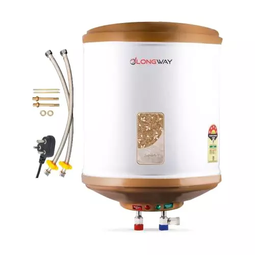 Buy LONGWAY Superb 25 L Ivory Gas Water Geyser Home, Kitchen, Office ...