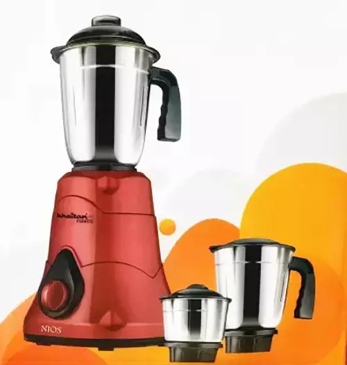 Buy Khaitan KA 215 Nios 500W (3 JAR) Stainless Steel and Plastic Mixer