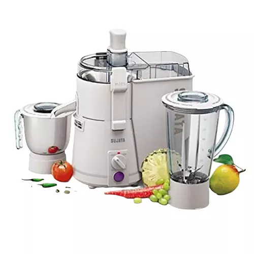 Sujata 900 W Powermatic Plus Juicer Mixer Grinder 5 L (White)
