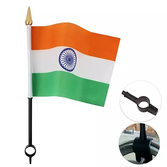 allextreme-expf001-indian-tricolor-handgrip-safety-flag-with-mounting-bracket-ideal-for-bikes-pack-of-10-pcs
