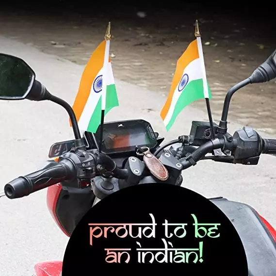 allextreme-expf001-indian-tricolor-handgrip-safety-flag-with-mounting-bracket-ideal-for-bikes-pack-of-10-pcs