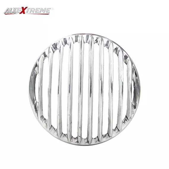 allextreme-exphs2-pvc-head-light-grill-cover-set-with-tail-lamp-indicator-compatible-for-bullet-classic-350cc-500cc-silver