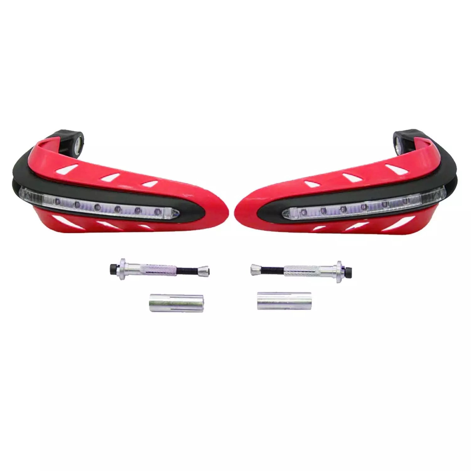 AllExtreme EXHP44R Hand guards Compatible for Motorcycle - Red