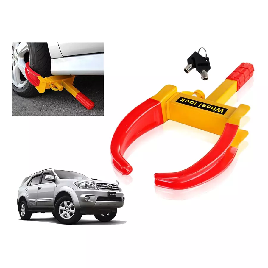Auto Pearl Claw Type Adjustable Wheel Clamp Lock for Toyota Fortuner 2.5 4x2 AT TRD Sportivo