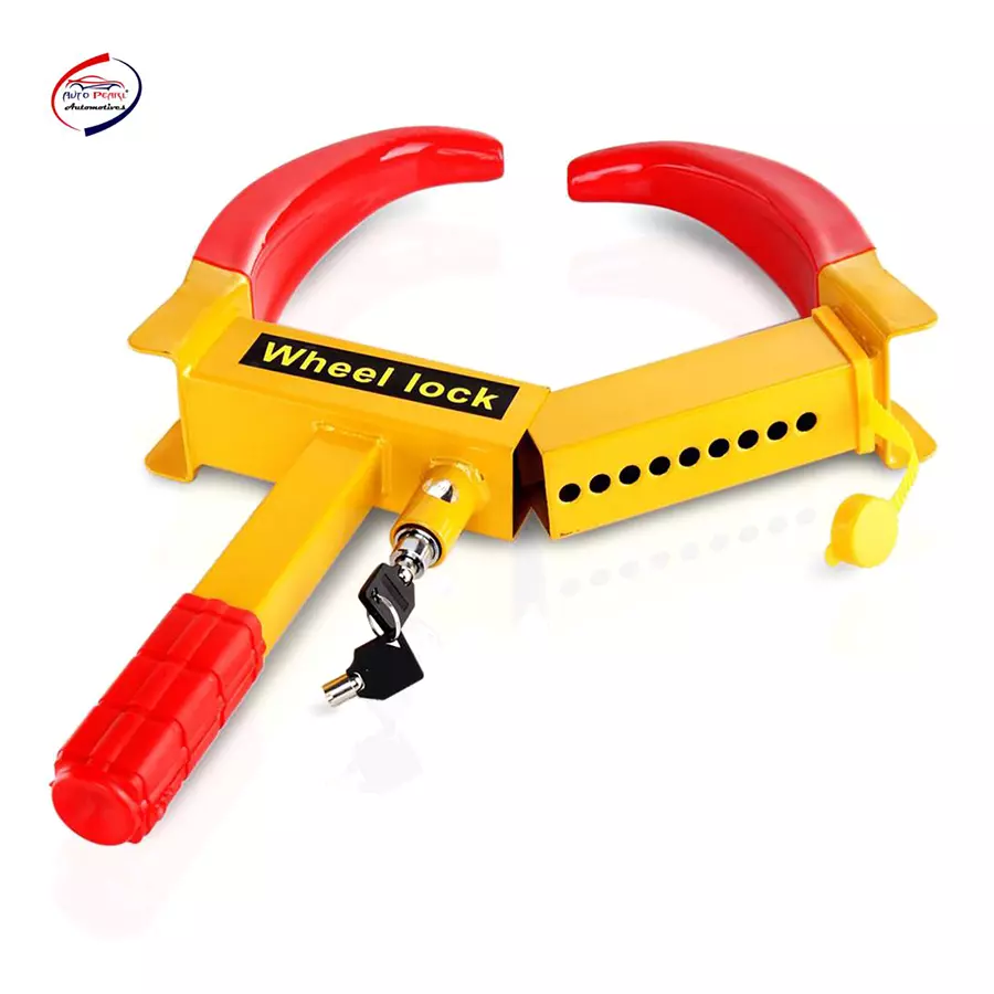 Auto Pearl Security Adjustable Anti Theft Yellow, Red Wheel Clamp Lock for Kia Carnival Limousine