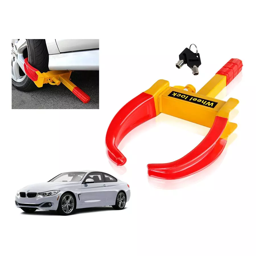 Auto Pearl Claw Type Anti Theft Adjustable Wheel Clamp Lock for BMW 320D