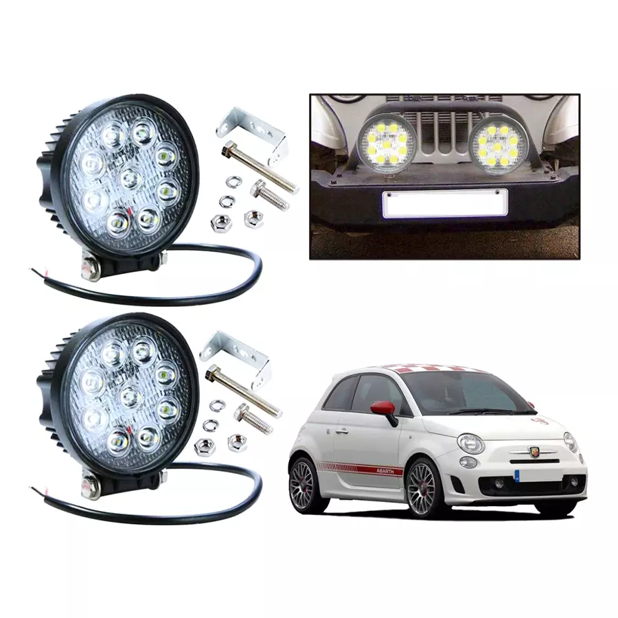 Auto Pearl LED Fog Lamp Unit for Fiat 500 Abarth