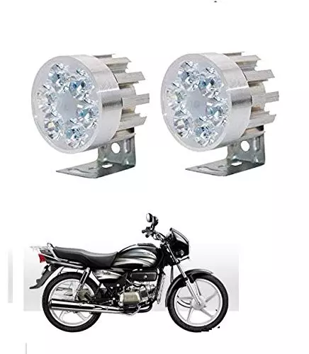 Cartronics Round 6 LED Motorcycle Light Bike Fog Lamp for Hero Splendor NXG
