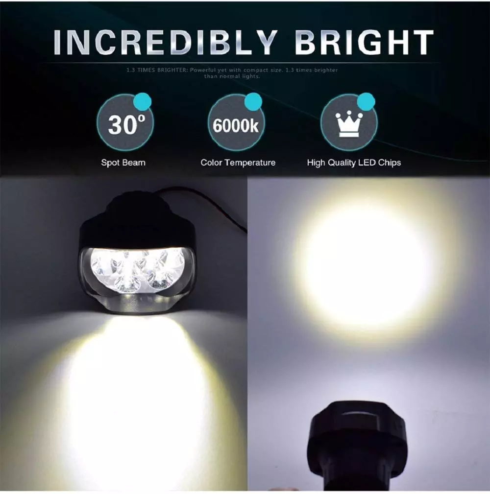 AllExtreme EXL5FWS Imported 9 LED Fog Light Spot Beam Waterproof Heavy Duty Pod Driving Work Lamp with Handlebar Switch for Motorcycle Bike Car and SUV (15W, White Light, 2 PCS, 6 Months Warranty)
