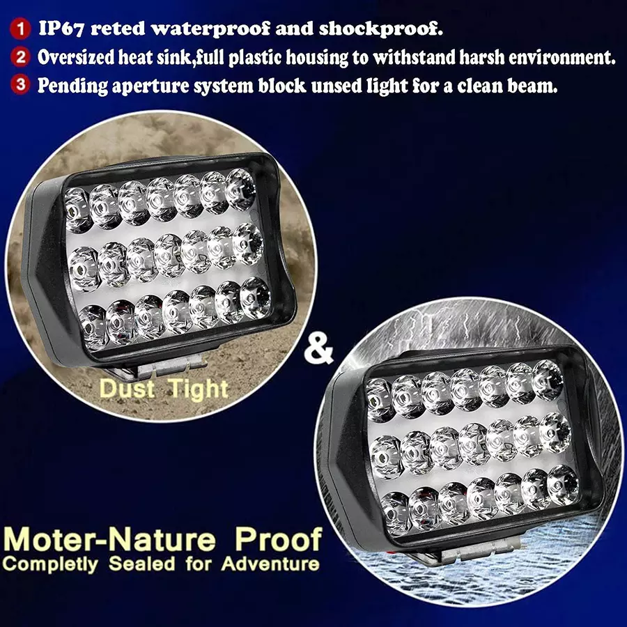 Cartronics 21 LED Fog Light With On/Off Switch  for Bajaj Avenger 220 Cruise White(Set of 2 Pcs)