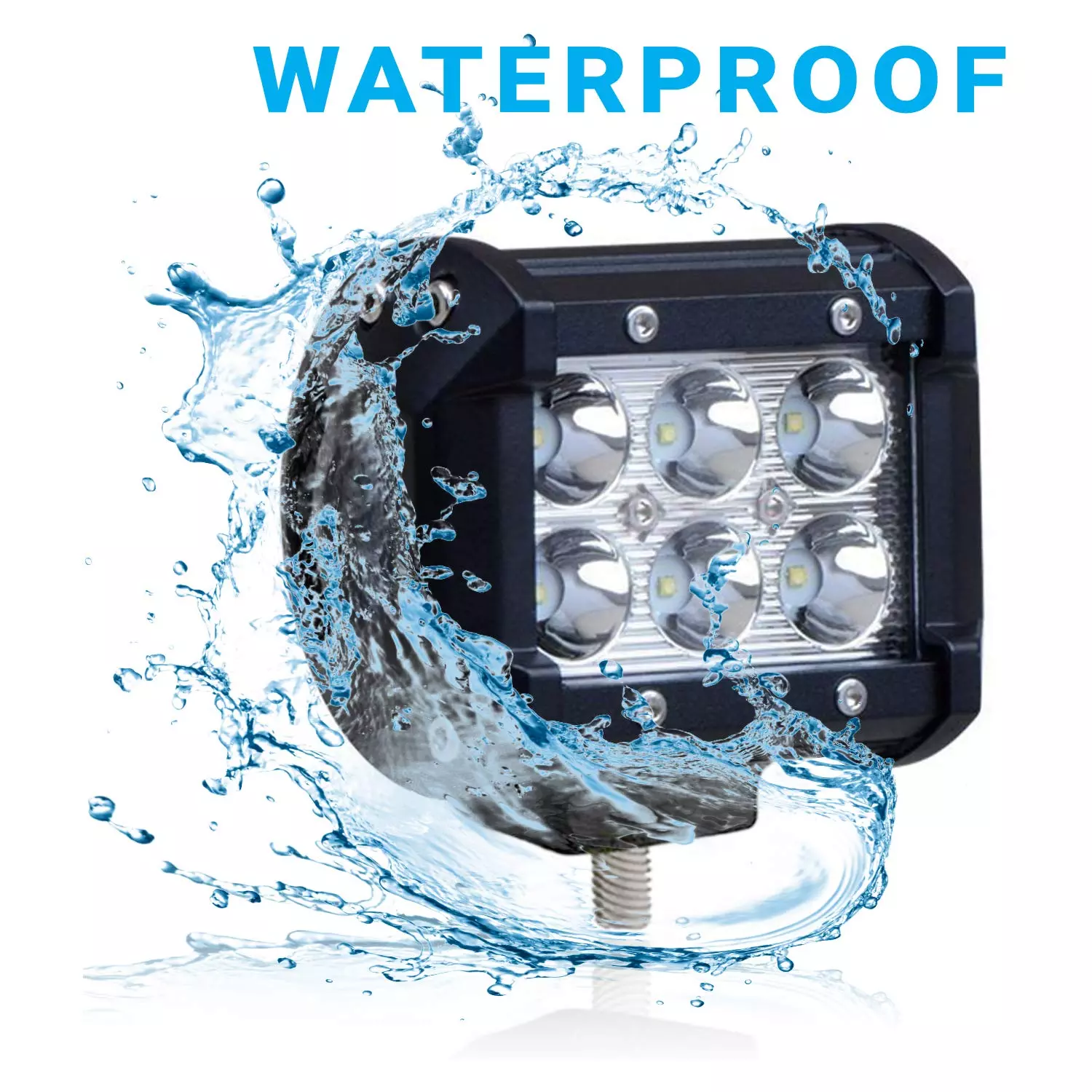 Allextreme AE6LF2P 6 LED Fog Lamp and ON/OFF Switch Set of2