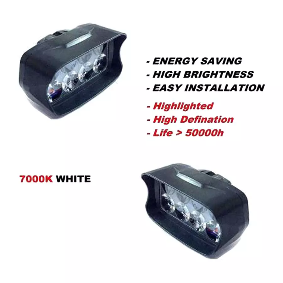 Cartronics 8 Led Shilon Fog Light  With On/Off Swich  for Hero Splendor Pro