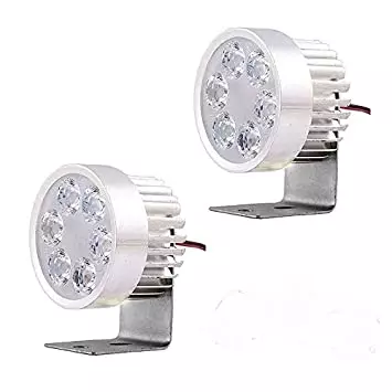 Cartronics Round 6 LED Motorcycle Light Bike Fog Lamp for Bajaj Pulsar 200