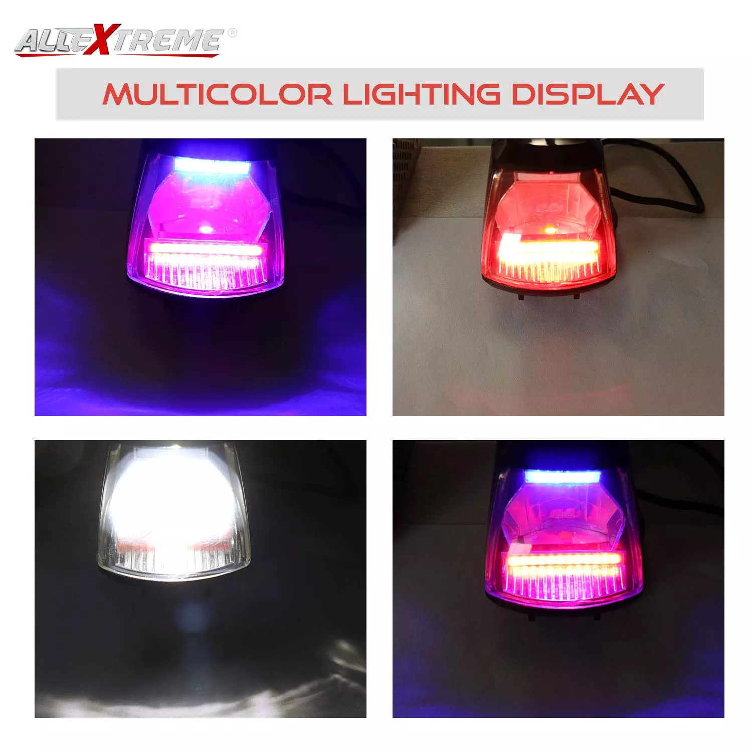 AllExtreme EX1ML1P CREE LED Fog Light with USB Charging Port 20W Multicolor