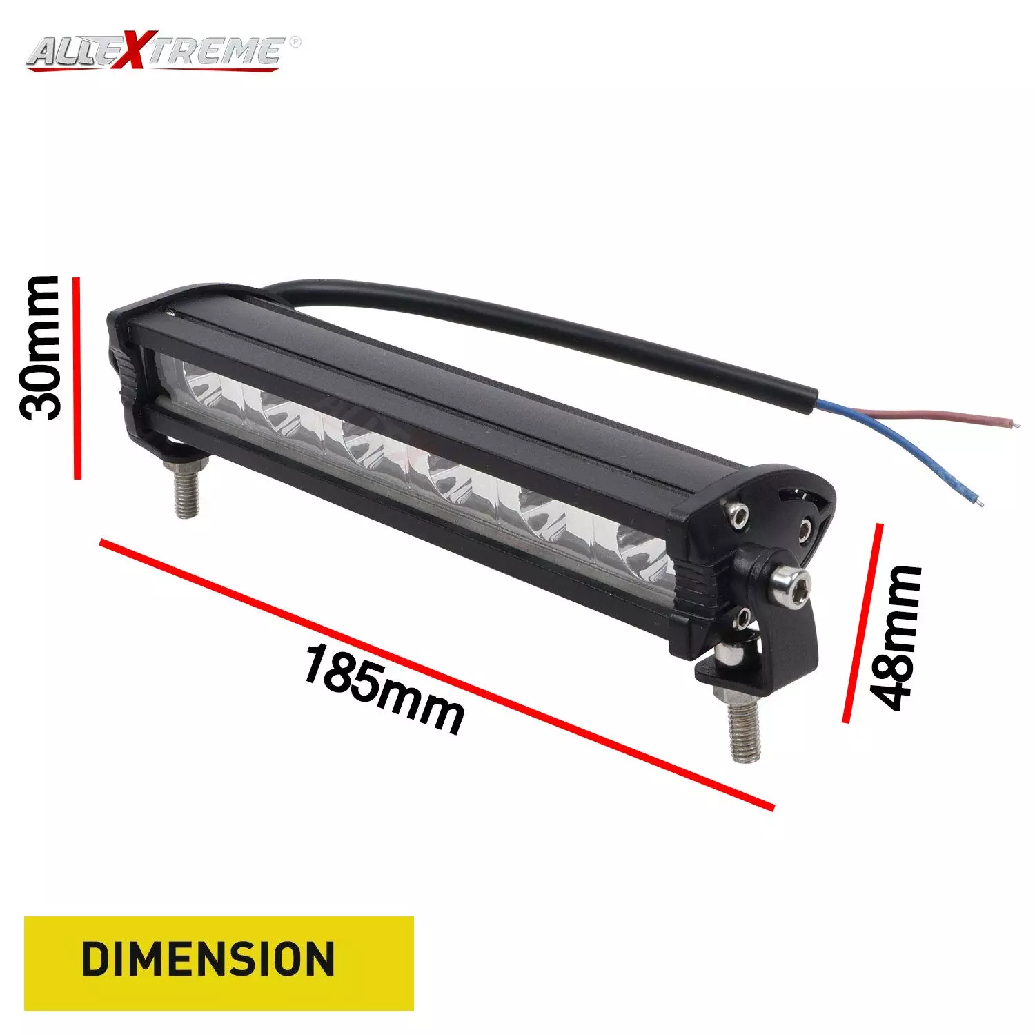 Allextreme AE7I6LF 177.8 mm (7") 6 LED Spotlight Light Bar Fog Lamp 18W