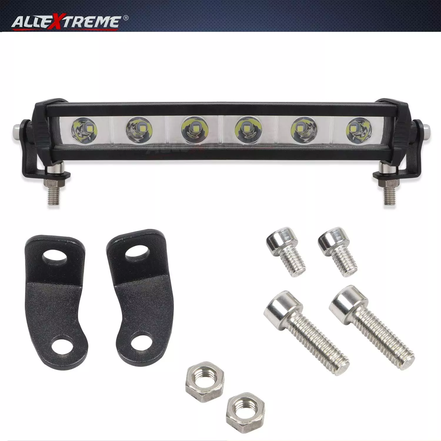 Allextreme AE7I6LF 177.8 mm (7") 6 LED Spotlight Light Bar Fog Lamp 18W