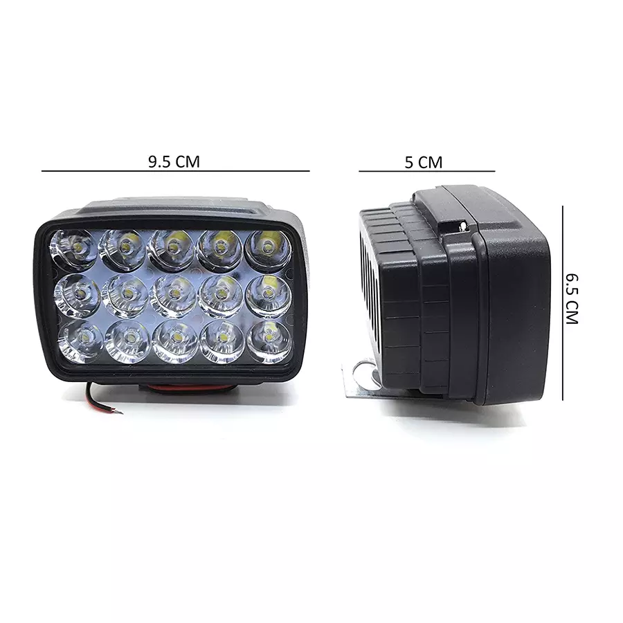 Cartronics 15  LED Fog Light With On/Off Switch  for Hero Glamour i3s  (Set of 2 Pcs)