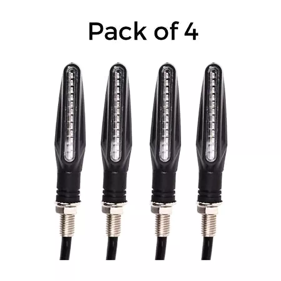 Cartronics Pen Type Green LED Indicator for Honda Shine(Pack of 4 Pcs)
