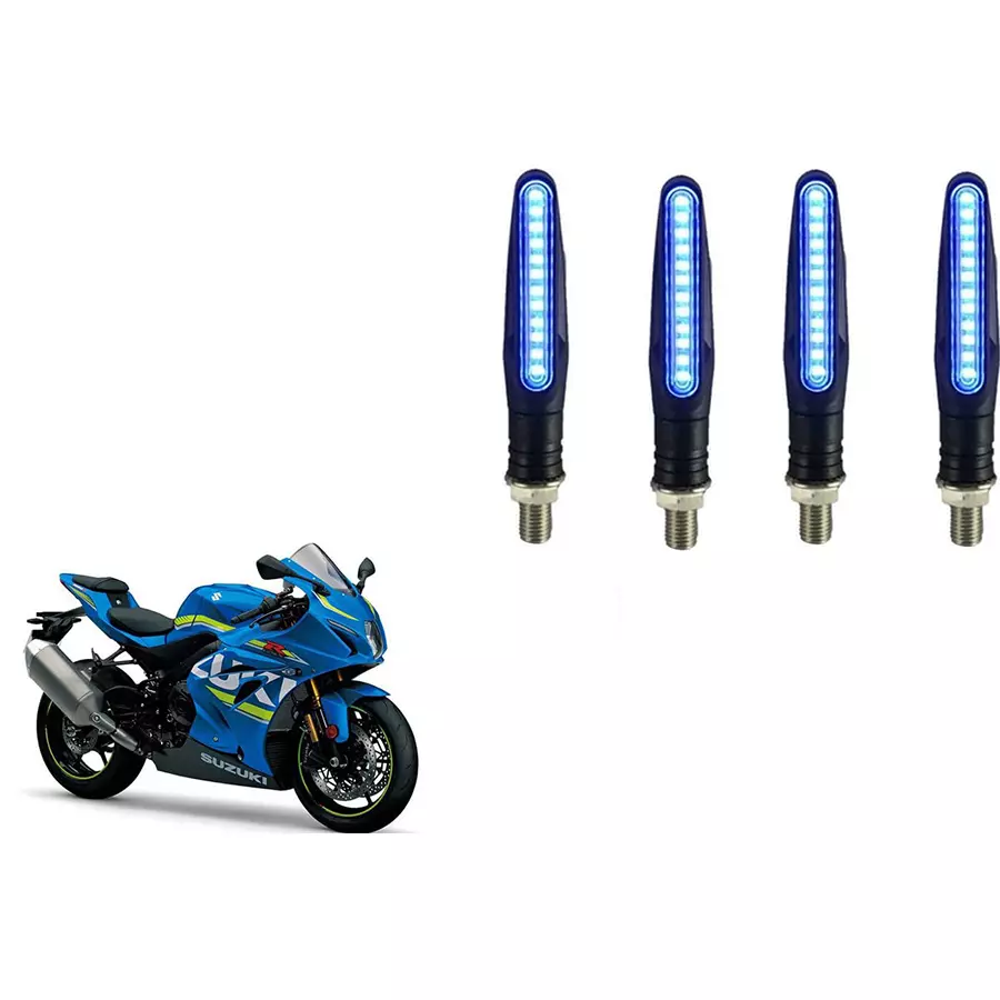 Cartronics Pencil Type Blue LED Indicator for Suzuki GSX R1000 (Pack of 4 Pcs)-picture-36