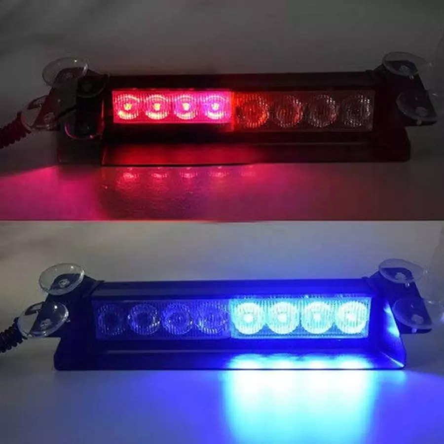 AllExtreme ALL001 8 W Red and Blue Led Lights
