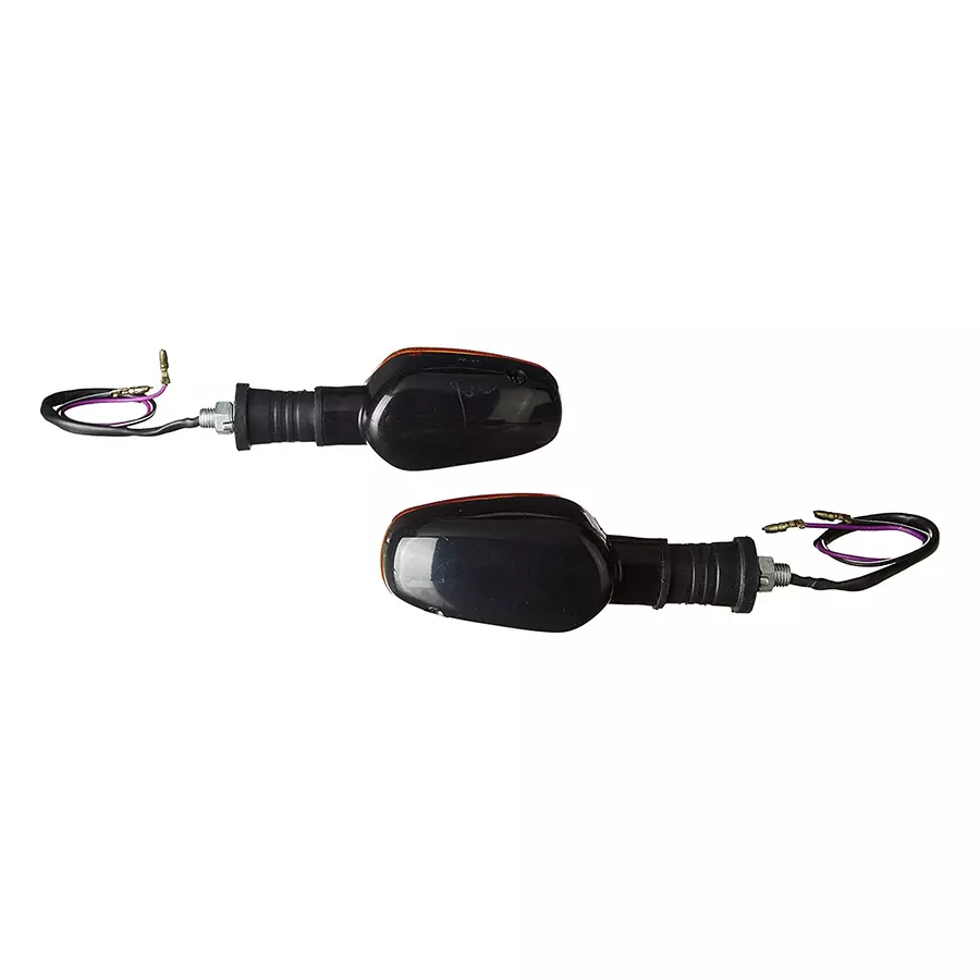 Uno Minda Blinker Front LH Amber Lens for TVS Star City, Set of 2 LH & RH (TD-5034L)