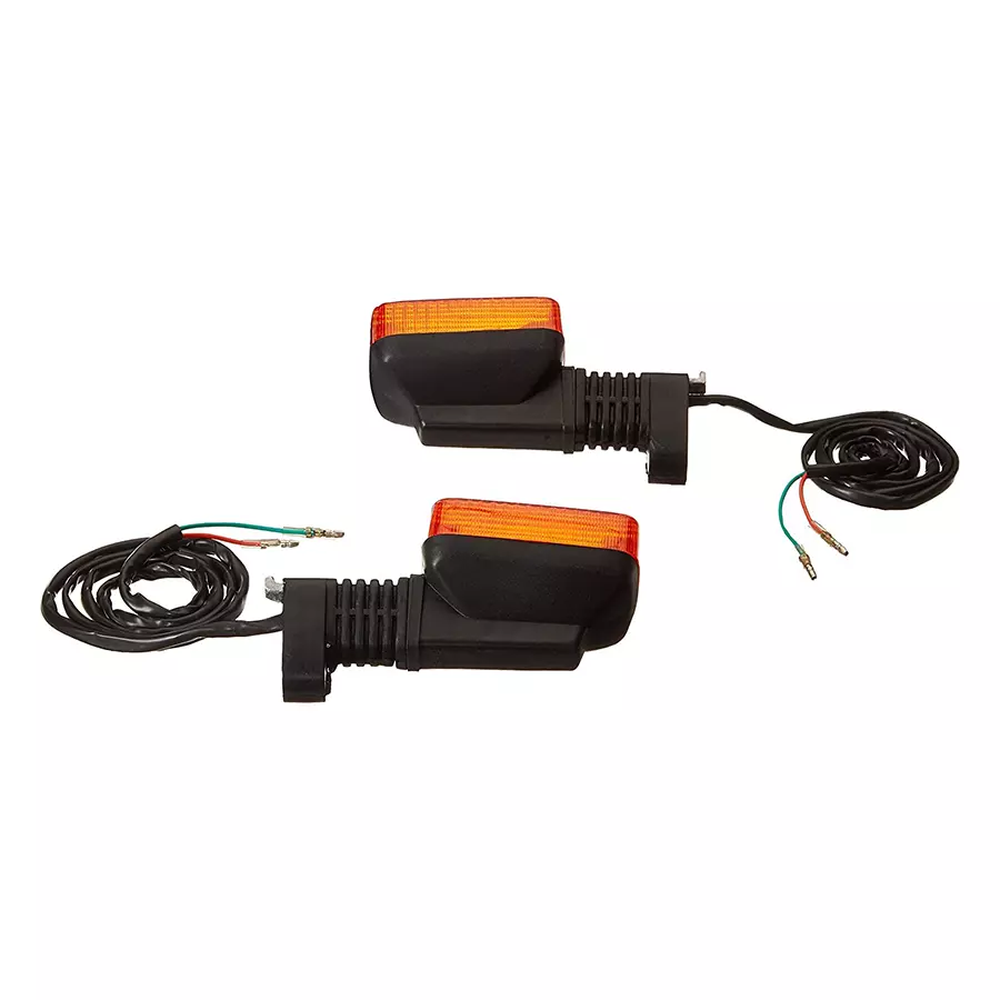 Uno Minda TD-5017AL Amber Lens Blinker Lamp Assembly Rear LH for Hero CD-100SS (Set of 2 Pcs)