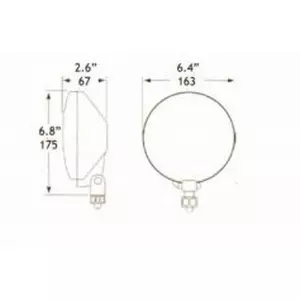 Hella Rallye 500 Black Magic Universal Head Lamp (set of 2)