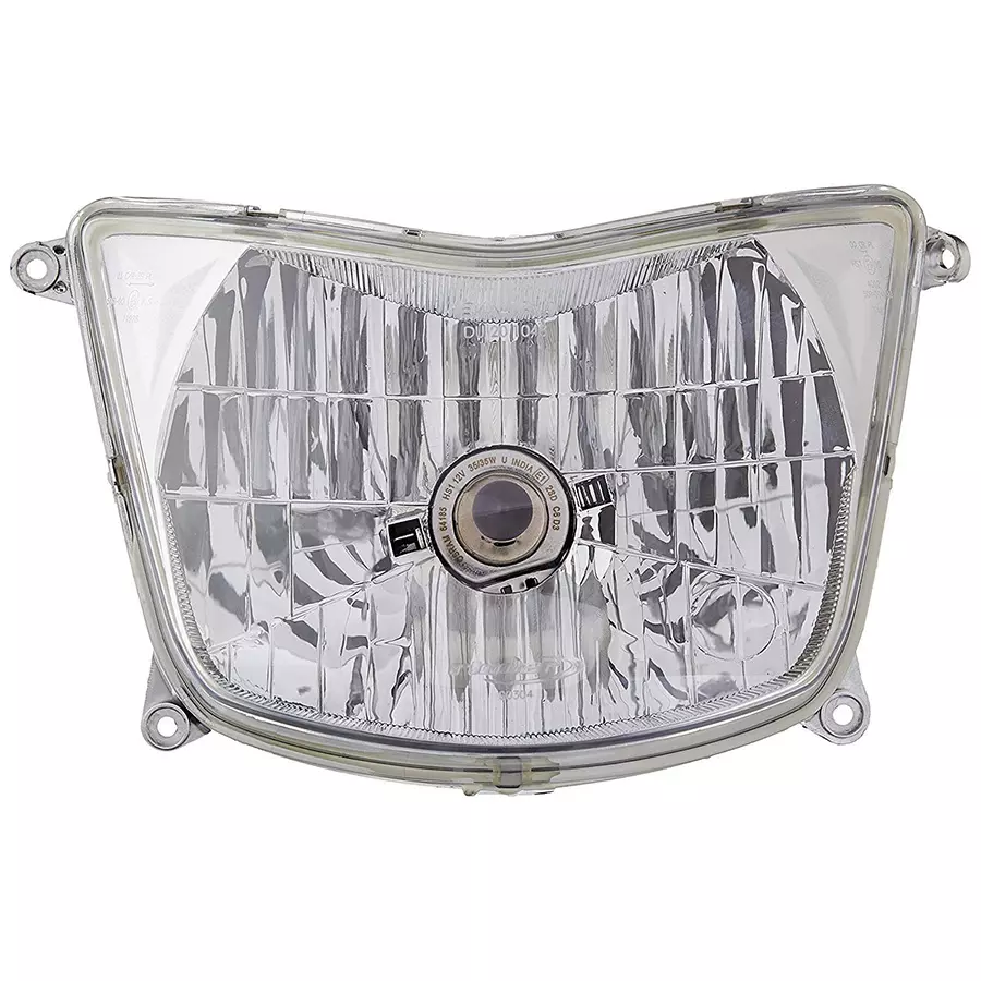 Uno Minda Head Light with Bulb/without Parking for Bajaj C-100 (RB-015-HLA-WB)