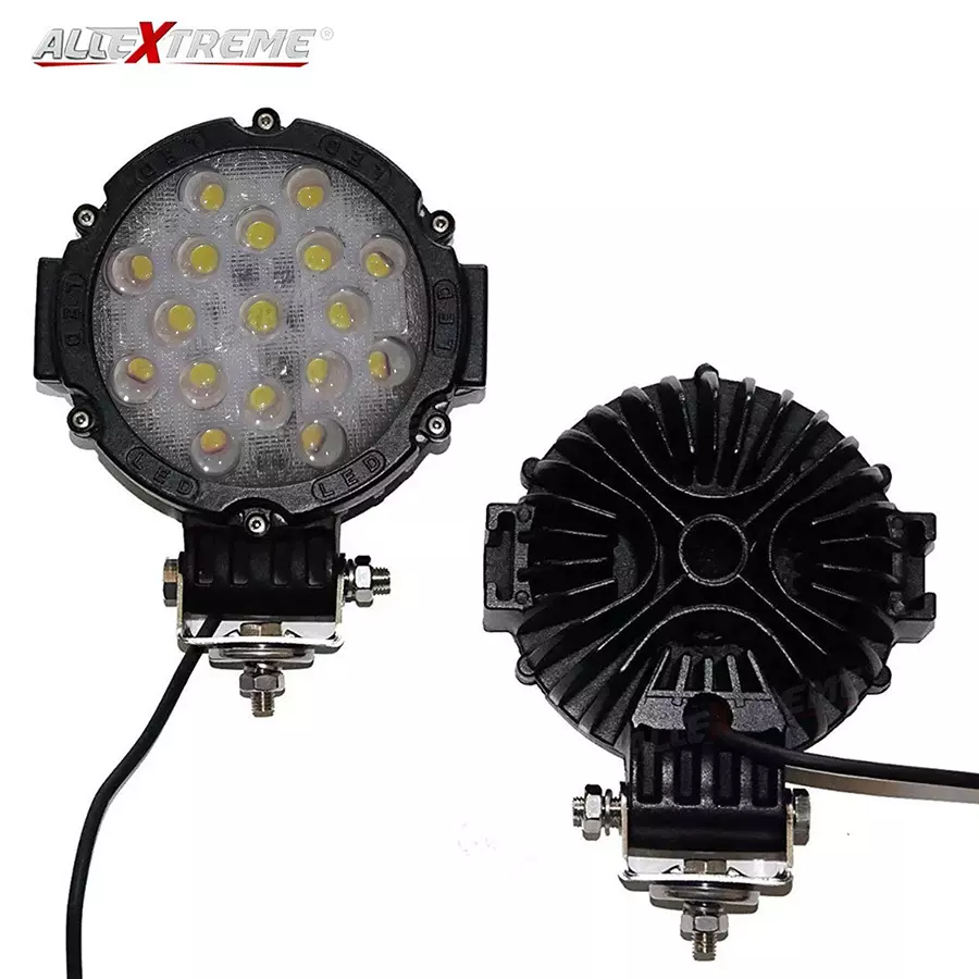 AllExtreme EX7M1B1 17 LED Spot Lamp for Jeep Bikes and Cars (51 W,‎White)