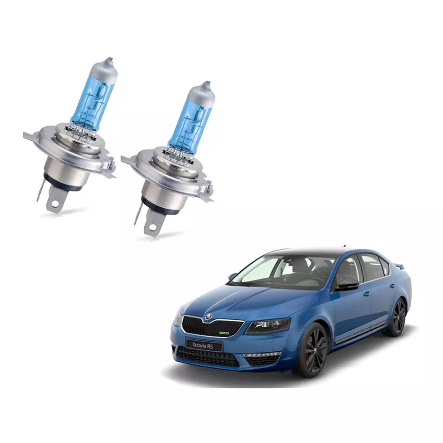 Auto Pearl H4 Halogen Headlight for Skoda Octavia, HL2L122  (Pack of 2 Pcs)