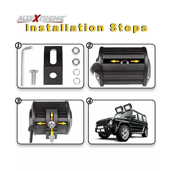 allextreme-ex4i9y1-led-headlight-with-brackets-for-truck-car-atv-suv-jeep-van-30wyellow