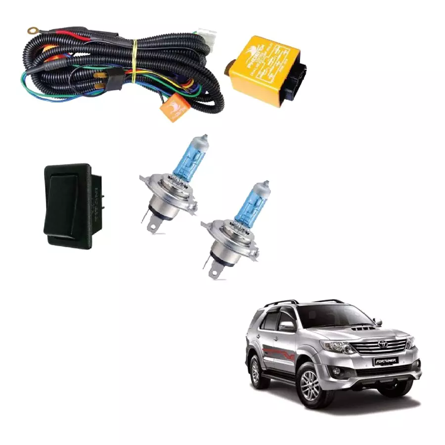 Auto Pearl H4 Headlight Halogen Bulb for Toyota Fortuner, APA87 (Pack of 5 Pcs)