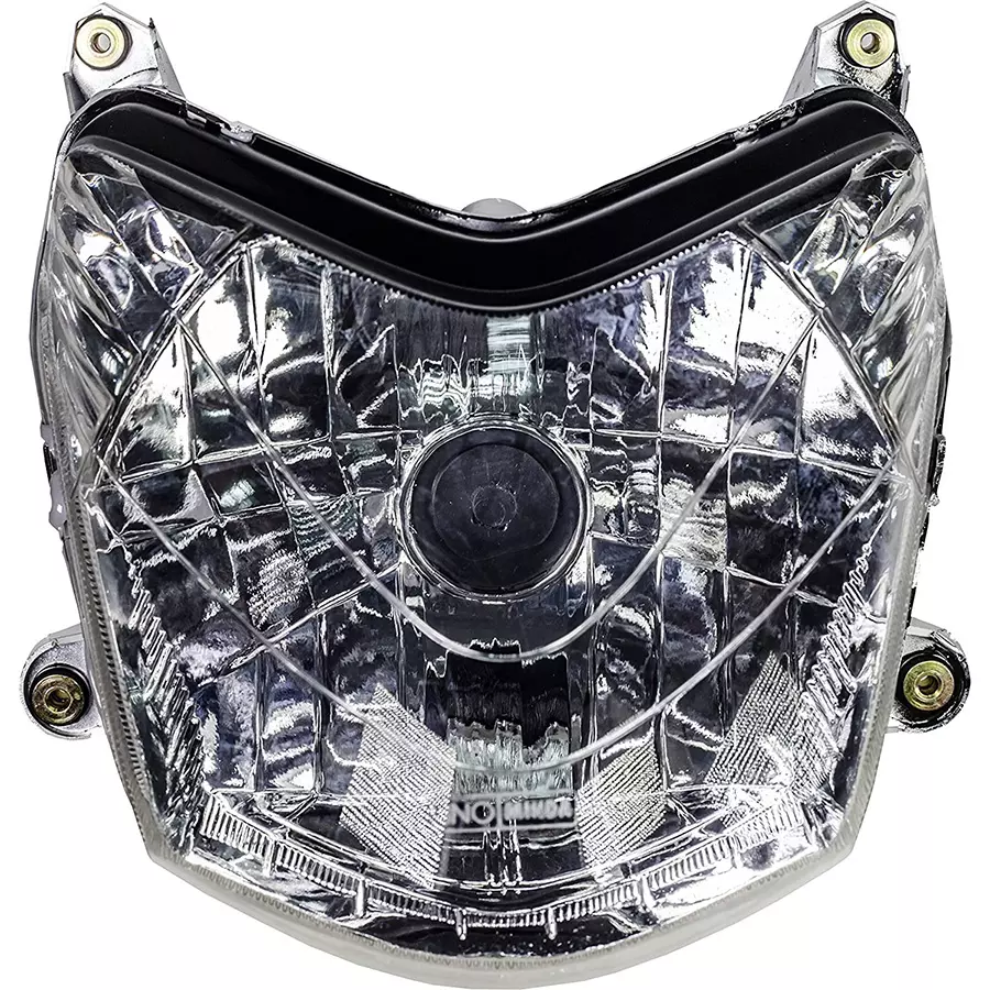 Uno Minda Head Light Assembly without Bulb Holder & Parking with Dust Cap for TVS Star Sport (HL-5223M)