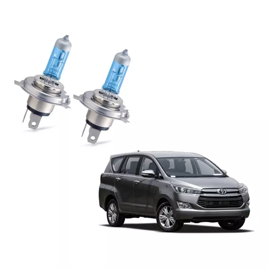 Auto Pearl H4 Headlight Halogen Bulb for Toyota Innova, APA41 (Pack of 2 Pcs)