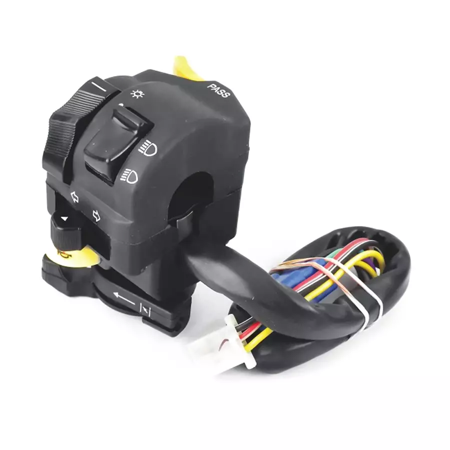 Uno Minda Handle Bar Switch - Left Side - Kick Start for TVS Victor (SW-0657U)