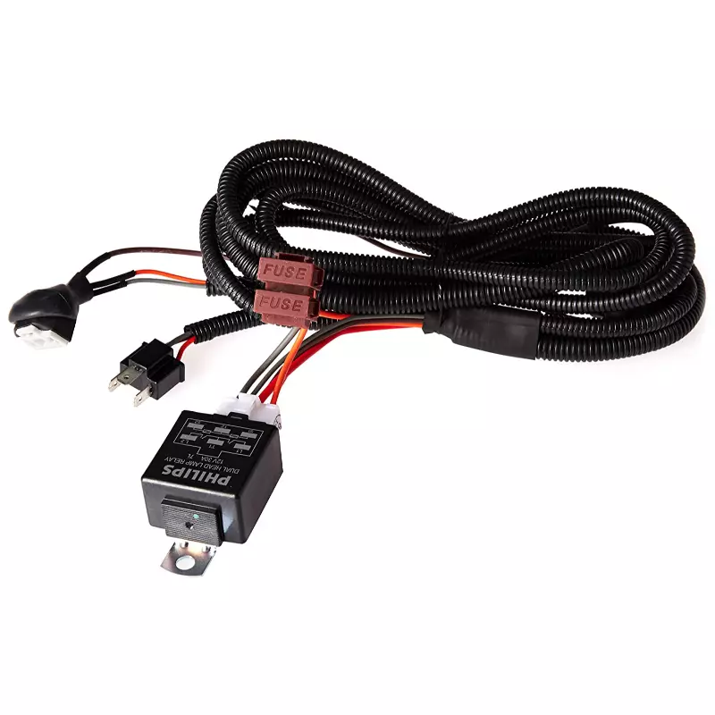 Buy Philips 12003XM H4 Heavy Duty Relay Wiring Kit for High Power (100